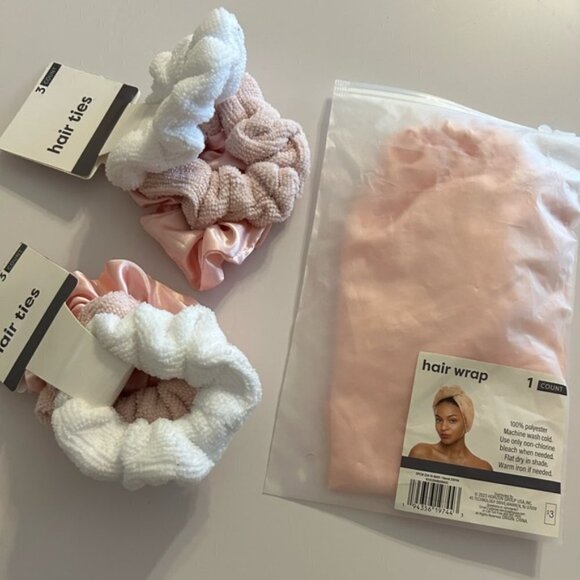 6 Hair Ties & 1 Hair Wrap - BRAND NEW - Picture 1 of 3